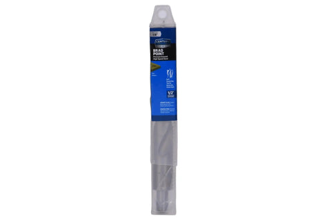 Seven-Eighths Inch HSS Brad Point Drill Bit For Wood in packaging, displaying pro-grade wood boring bit for drills and power tools