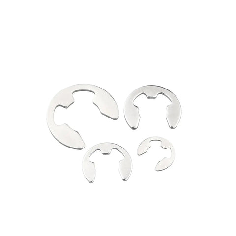 Heavy Duty Stainless Steel E Clip Washer Set 20Pcs Assortment For Shaft Fasteners Circlip Retaining Rings M1 To M10 Easy Install Machinery Hardware Kit