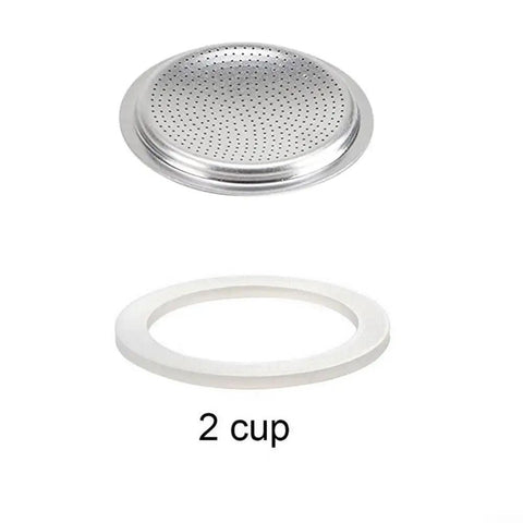 Long Lasting Silicone Gasket Seal For Espresso Moka Pot Replacement, No Fuss Install, Flexible Rubber Seal For 2 Cup Pots