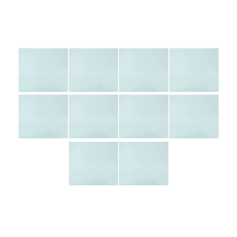 Top Tier 10 Pack Welding Cover Lens Fits 138X22mm Auto Darkening Helmet. Polycarbonate shields in a grid layout.