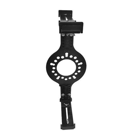 Wheel Fitment Simulator Tool Fits 14 To 20 Inch Rims With 5 Lug Bolt Patterns Checks Brake Caliper Gap Fast, black tool with adjustable measurements.