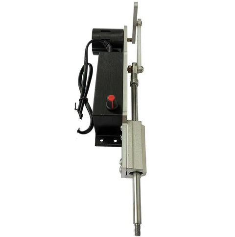 DIY Electric Reciprocating Linear Actuator Telescopic Motor showing aluminum alloy body and nylon shell with M6 threaded rod connection