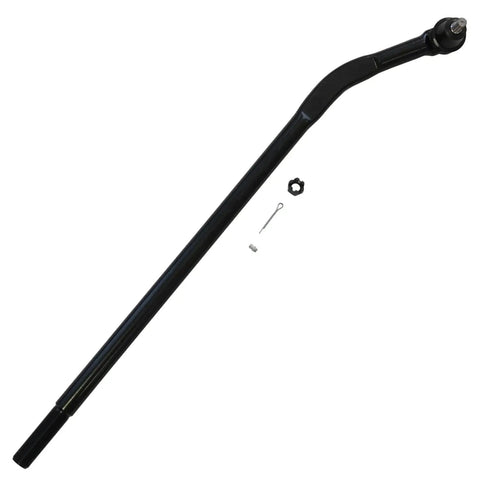 Front 4Pc Tie Rods Kit For 2007 To 2017 Jeep Wrangler Beefed Up Steering Off Road Ready With 2 Front Outer Tie Rods Upper Right Outer Tie Rod And Inner Tie Rod Pitman Arm, black tie rod end