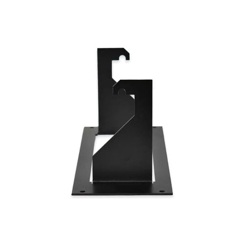 Rugged Super Built Tough One Piece Equipment Mounting Bracket Black For Federal Signal Pa 300 Emergency Vehicles side view