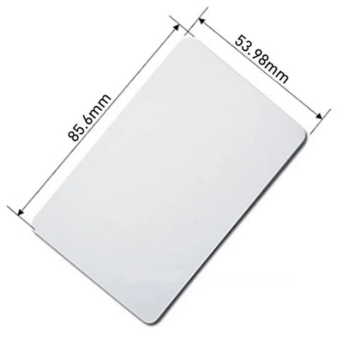 White 13.56MHz NFC Non Contact Access Key RFID Card With 48 Byte EV1 Chip And Durable PVC Construction 50 Pack