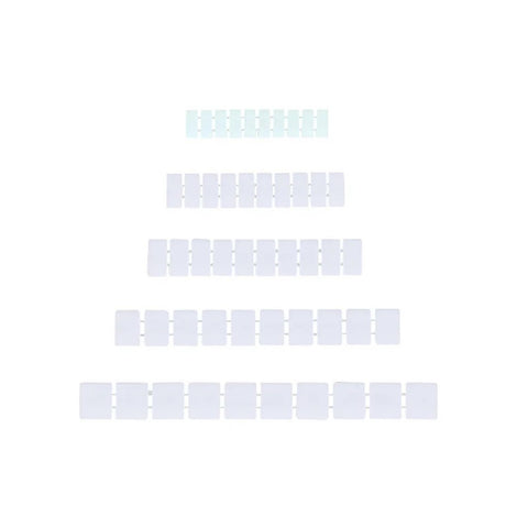 10 Pack DIN Rail Terminal Block Label Strips for PT2.5 ST2.5 UKK3 Standard, wire marker tape, nylon insulated
