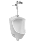 Pintbrook Top Spud Urinal High Efficiency Flush 0.125 to 0.5 GPF White with Powerful Washdown and Superior Splash Protection