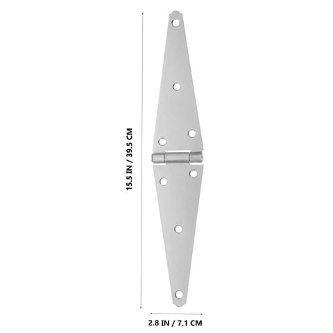 Heavy Duty Galvanized Iron Door Hinge With Wear Resistant Protective Coating Slotted Bearing For Outdoor Use On Garden Gates