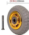 Heavy Duty 150Mm Rubber Swivel Casters With Brakes Set Of 4 Ready To Roll Rock Solid Dual Ball Bearings Easy Glide for furniture.