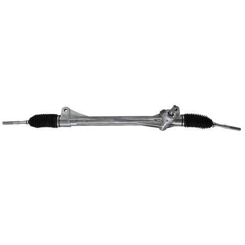 Heavy Duty Electric Assist Steering Rack And Pinion For 2006 2014 Toyota Rav4 shown from an overhead view with rubber boots.