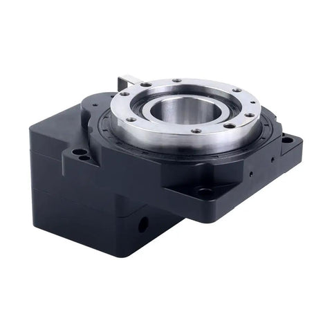 85mm Hollow Rotary Actuator With Hollow Shaft Platform 3 Arc Min Resolution 14mm Input Shaft Fits Nema 23 Stepper Motors 10 To 1 Gear Ratio