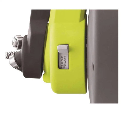 Clamp detail on 18V Cordless Drain Auger Tool Only P4001 For Quick Clog Busting Lightweight Electric Sewer Snake To Clear Drains