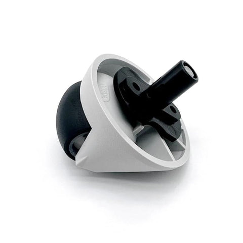 Roborock Qrevo front caster wheel replacement, omni-directional, metal and PVC build, compatible with Qrevo Curv Series and Saros 10R.