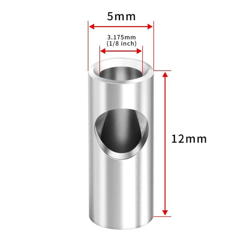 RC motor pinion gear adapter showing 3.175mm to 5mm shaft dimensions