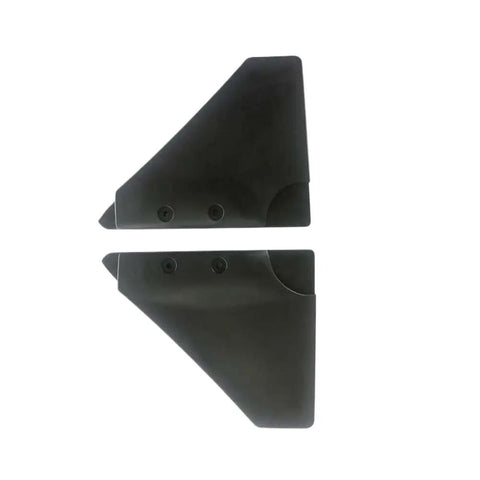 Hydrofoil Stabilizer For 5 To 150 HP Outboard Motors With Dorsal Fin Wing Ray Design shown in black aluminum