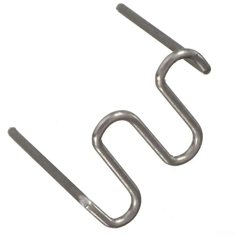 500-Piece Steel Waves Staple Kit With 0.6mm S-Type Welding Nails For Flux-Free Plastic Repair And Metal Projects, Plug-And-Play Staples For Quick Fixes In Home Workshop Or Garage, silver steel wave staple