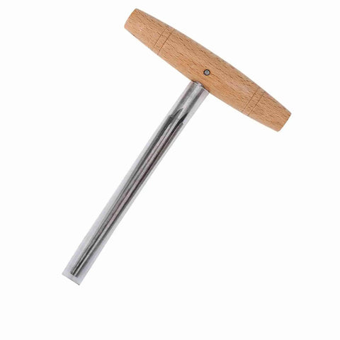 Stainless Steel Violin Peg Reamer With Wooden Handle Pro Grade Anti Rust Luthier Tool For 3 4 Violins