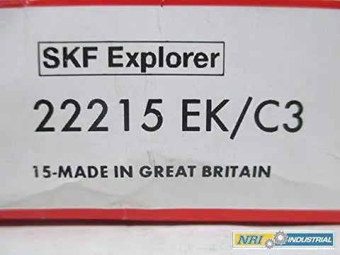New 22215 Ek C3 Spherical Roller Bearing 130Mm X 75Mm X 31Mm Heavy Duty Powerhouse Built Different For Smooth Rotation And Heavy Load Performance Plus Reliable Replacement packaging label from SKF Explorer.