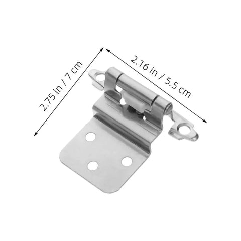 Soft Close Kitchen Cabinet Hinges 4 Pack Hidden Flush Mount Iron Construction Easy Install No Tools Needed For Cabinet Doors Durable Hardware
