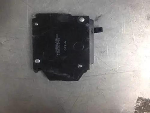 Top Shelf Three Pole Thermal Magnetic Circuit Breaker Rated At One Hundred Amps And Two Forty Vac With Terminal Lugs and detailed side view.