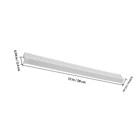 White Plastic Drawer Slides Replacement With Anti Slip Stability And Full Extension Glides For Office And School Cabinets