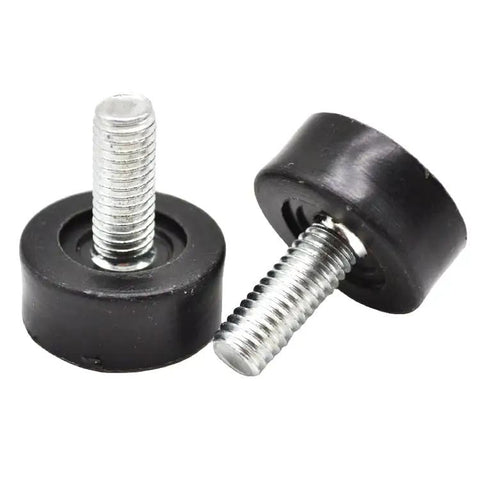 Eight Pack Three Eighths Inch Thread Leveling Feet Bolts For Furniture Adjustable Legs Heavy Duty Zinc Plated Steel