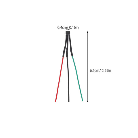 Rock Solid High Temperature Hall Effect Sensor Module Pack With Heavy Duty Copper Wire for EV Motors, featuring three color-coded wire lengths.
