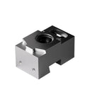 Rock Solid Single Sided Pneumatic Bench Vise Fixture For CNC Machining Center Multi Station Workholding Clamp Shop Tough Fixed Side Top Precision Milling Tool Silver detail showing robust design.