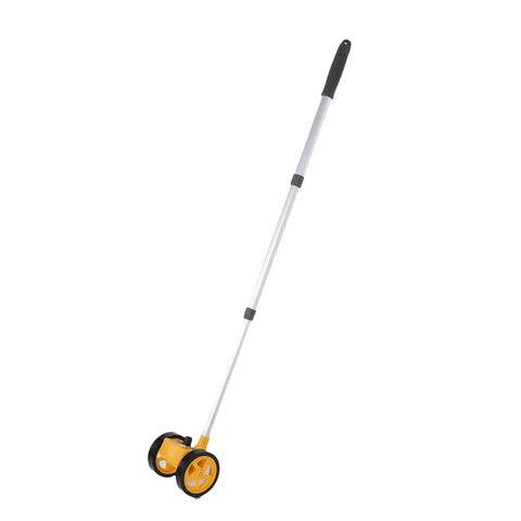 Jauarta Construction Measuring Wheel Lightweight Accurate Distance Tool for with adjustable aluminum rod and rubber handle.