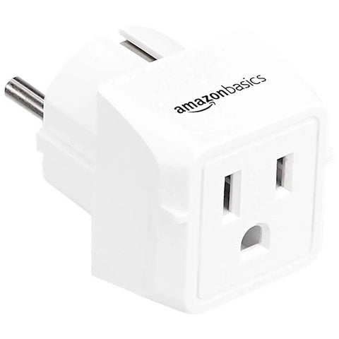 Three Pack Must Have Type E F Travel Plug Adapter US To Europe 2 In 1 Power Adapter for France Germany Greece Hungary Iceland White