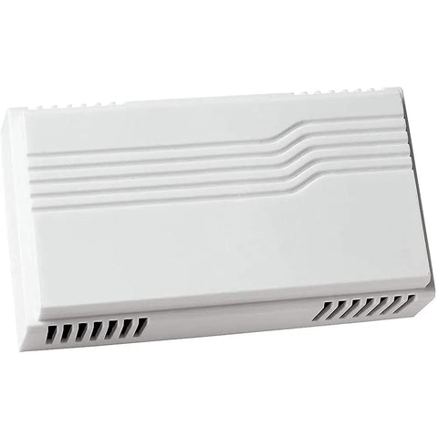 White 2-Note Wired Mechanical Door Bell Chime CHM1 For Home Upgrade Replacement, rectangle shape with vented panel design