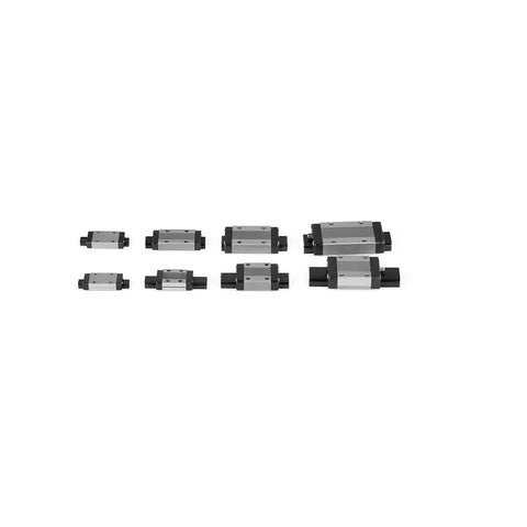 MGN15 Linear Rail 400mm 15.75 Inch Dual Rail Kit with Two 15mm carriages for 3D printers and CNC machines heavy duty steel black guide rails