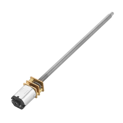 Built Tight And Runs Smooth N20 Linear Actuator Plus DC Reduction Gear Motor 6V Or 12V Compatible with 100mm M4 threaded shaft.