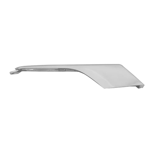 Premium Chrome Fog Light Molding Trim Strip For Tesla Model X Lower Bumper accent piece, driver side, sleek design for easy installation.