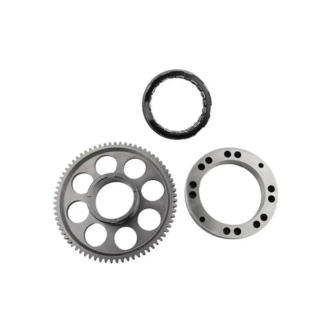 Hardcore Starter Clutch Bearing Assembly For Ducati 1098R And 1098S consists of three metal gears with precision teeth.
