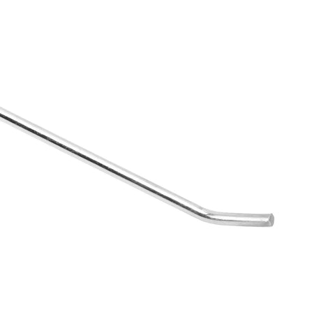 50 Piece Slat Wall Hooks Built Tough Iron Hanging Hooks For Retail Display And Organization in silver, side view