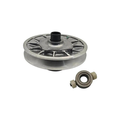 Heavy Duty Driven Gear Bearing Shaft With Slick Transmission Linkage And Rock Solid Power Transfer For Polaris Ranger 1000 Sportsman ATV UTV Trail Rig Swap showing a metal gear component and linkage.
