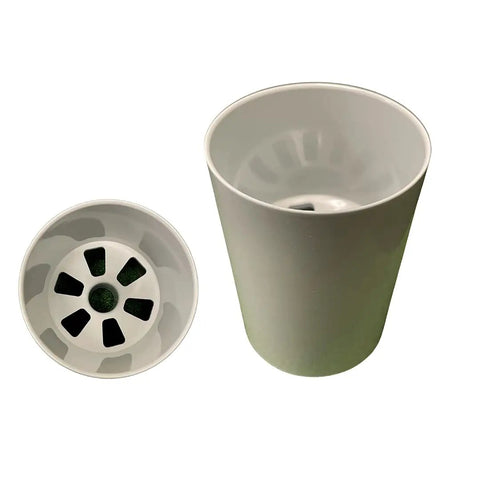 Aluminum Putting Green Cups 6 Inch Deep, 3 Pack Bundle, USGA Regulation 4.25 Inch Diameter, showing top and side view