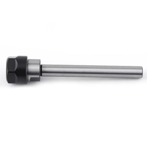 Heavy Duty Straight Shank C12 Collet Chuck Holder With ER16 Ground Clamping For CNC Milling And Lathe Deep Rod Extension Work High Rigidity 100mm Length