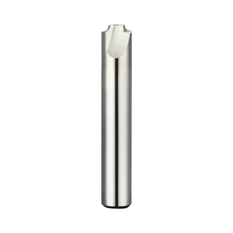 Pro Grade HSS 2 Flute Corner Rounding End Mill Cutter With Straight Shank 6mm Cutting Diameter, metal tool front view