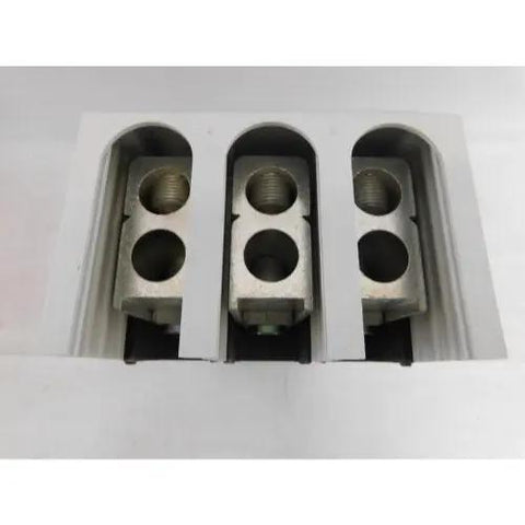 Rock Solid Thermal Magnetic Circuit Breaker Three Pole Five Hundred Amps Six Hundred VAC Two Hundred Fifty VDC Din Rail And Panel Mount Easy Install For Tight Spaces connector terminals view