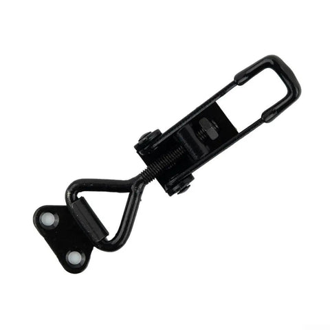 Heavy Duty Adjustable Toggle Latch Clamp With 220lbs Holding Power For Tool Boxes Cabinets And Quick Release Storage Cases Made From Black Steel, black steel adjustable latch