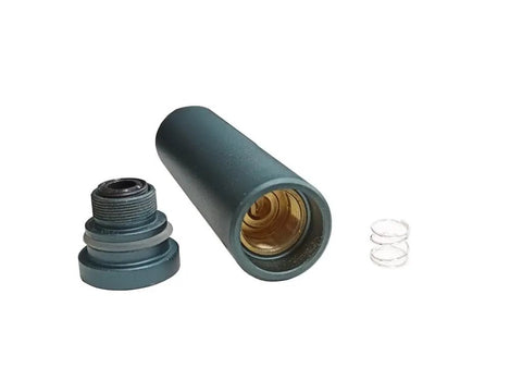 Slick Plug And Play Water Resistant 650nm Red Line Laser Module With Adjustable Beam And Mount Stand Ace Portable Alignment Tool No Fuss Diy Project Kit Sweet For Party Layouts showing disassembled parts including a green cylindrical body and lenses.