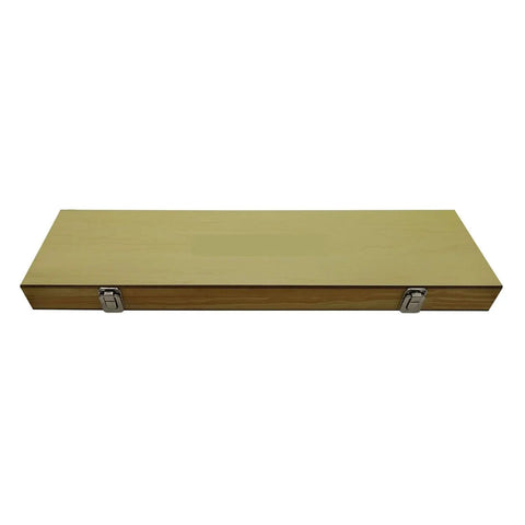 Dead On Precision Gauge Blocks Kit Featuring Eight Factory Hardened Steel Setup Bars In Metric Measurements From One Twenty Five To Five Hundred Millimeters For Rock Solid Bench Work And Super Snug Machine Alignment in protective wooden case.