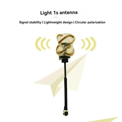 Lightweight 5.8G FPV RHCP Lollipop Antenna For 1S Drones, Circular Polarization, 2dBi Gain, built strong, image showing design details