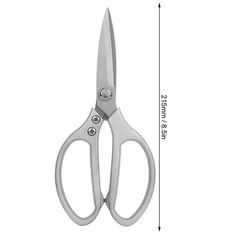 Heavy Duty 8.5 Inch Stainless Steel Scissors With Aluminum Alloy Handle For Kitchen Fabric Paper Plants And Everyday Cutting Tasks