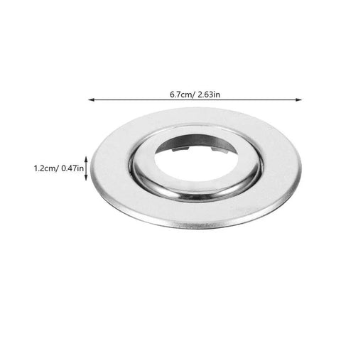 Heavy Duty Stainless Steel Double Disc Fire Sprinkler Cover Plates 20 Pack ceiling escutcheon, 2.63-inch diameter for pipe concealment.