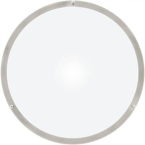 18 Inch LED Flush Mount Ceiling Light In Satin Nickel, Round Fixture, 2000 Lumens, Color Temperature Selectable 2700K To 5000K