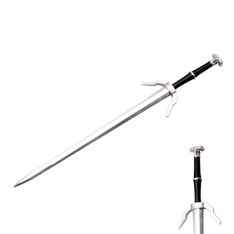 Two Piece 41 Inch Foam Witcher Style Long Sword Set For Cosplay And Larp Costume Halloween Gift Safe Foam Weapons.