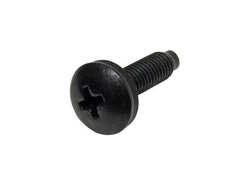 Top Shelf 12 24 Thread Machine Screws 25 Pack With 0.75 Inch Length showing a black oxide Phillips truss head screw.